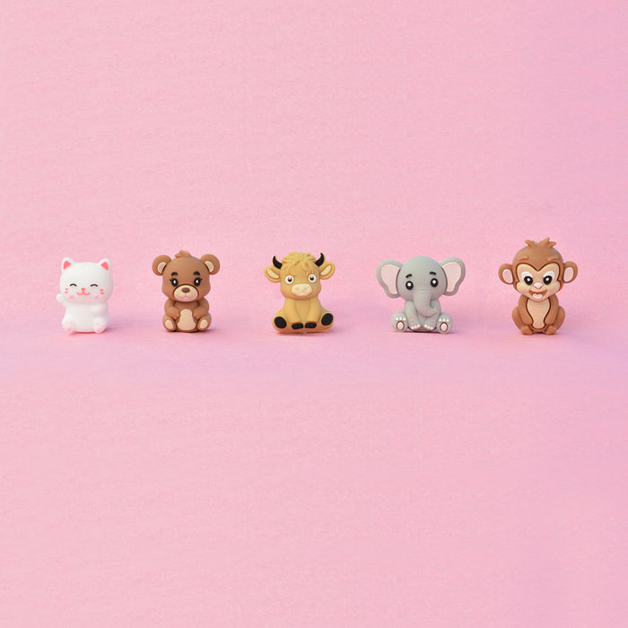 Motivpärla i silikon, 3D elefant