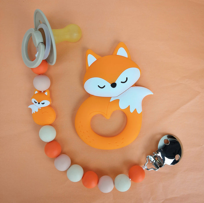 Silikonpärlor, orange, 15mm