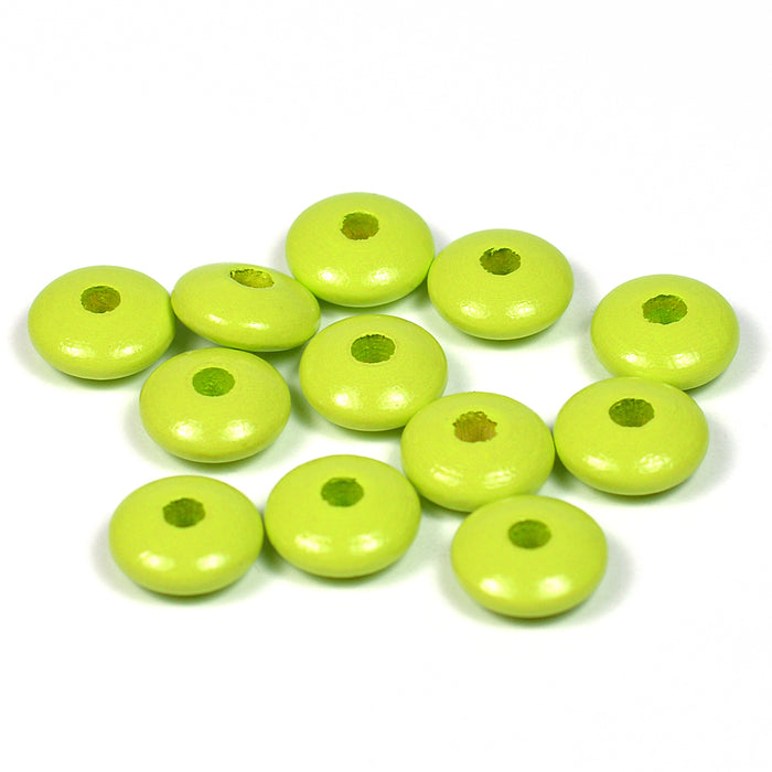 Trälinser, lime, 50st