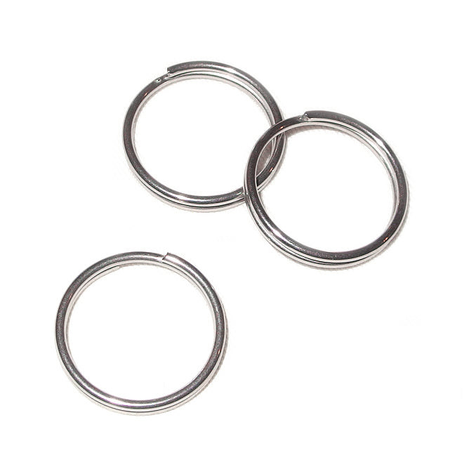 Nyckelring i rostfritt stål, 22mm