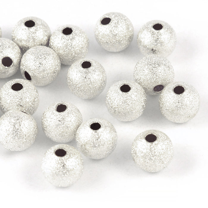 Stardust pärlor, 8mm, silver