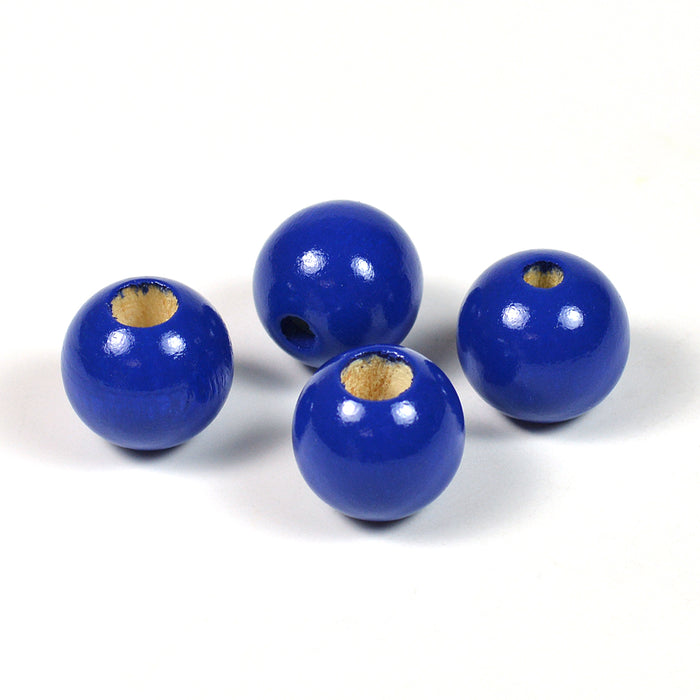 Säkerhetspärlor, 12mm, mörkblå, 6st