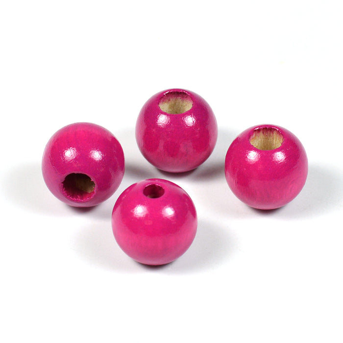 Säkerhetspärlor, 12mm, fuchsia, 6st