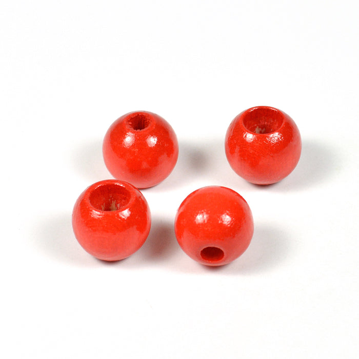 Säkerhetspärlor, 10mm, röd, 6st