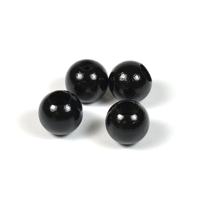 Säkerhetspärlor, 10mm, svart, 6st
