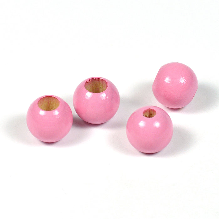 Säkerhetspärlor, 10mm, rosa, 6st