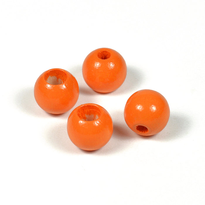 Säkerhetspärlor, 10mm, orange, 6st