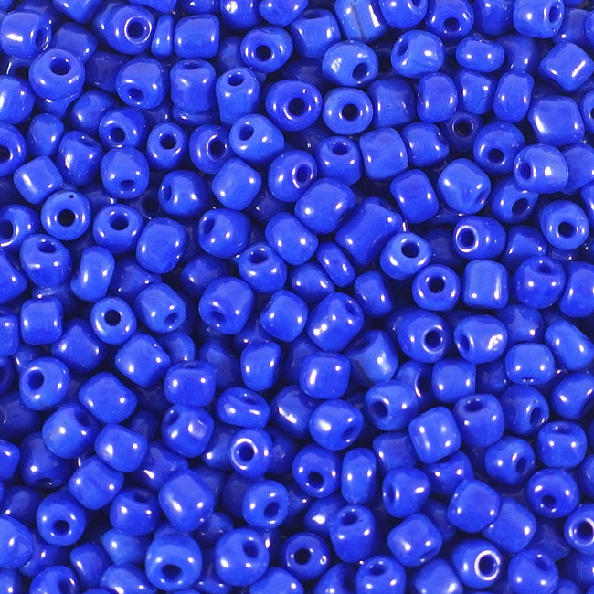 Seed Beads, 4mm, opak marinblå