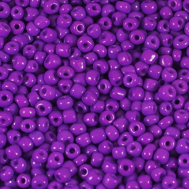 Seed Beads, 4mm, opak lila