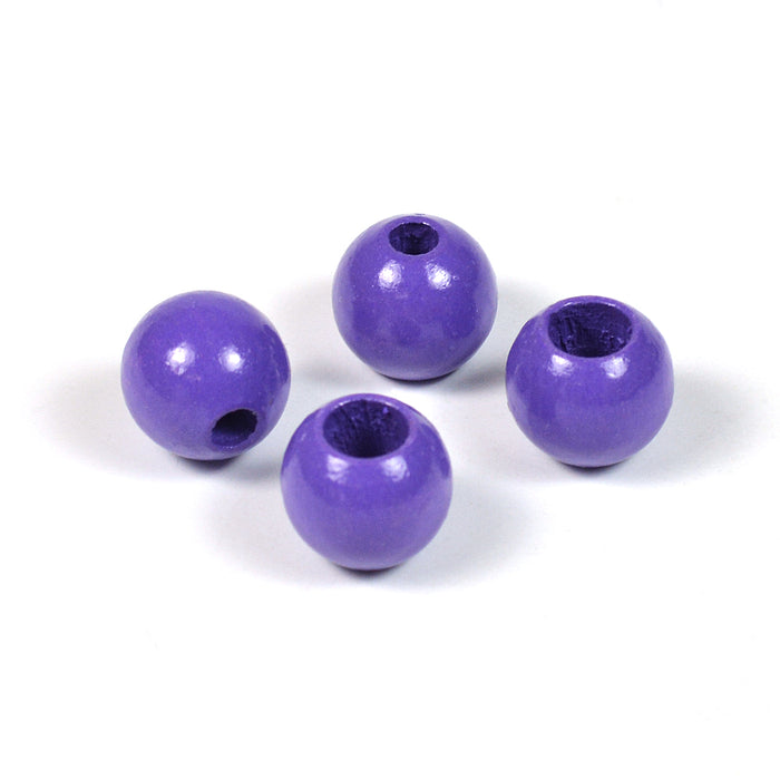 Säkerhetspärlor, 10mm, lila, 6st