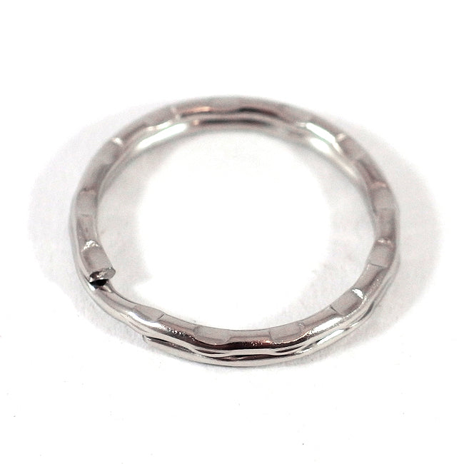 Nyckelringar med struktur, 26mm, 5st