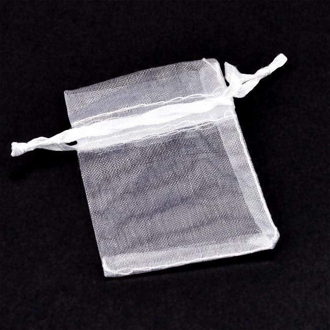 Organzapåse, vit, 5x7cm, 10st