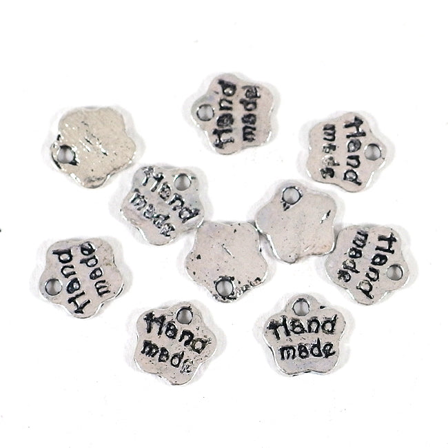 Berlock "Handmade", antiksilver, 8mm, 20st