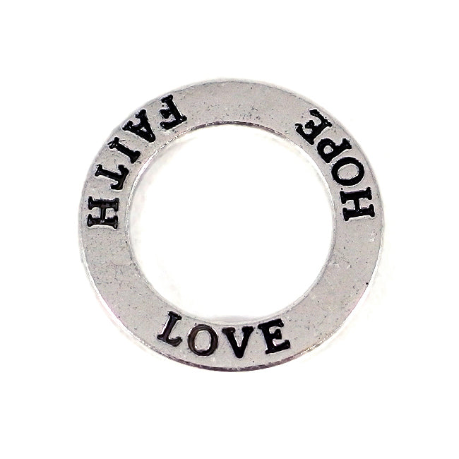Budskapsring, "faith hope love"