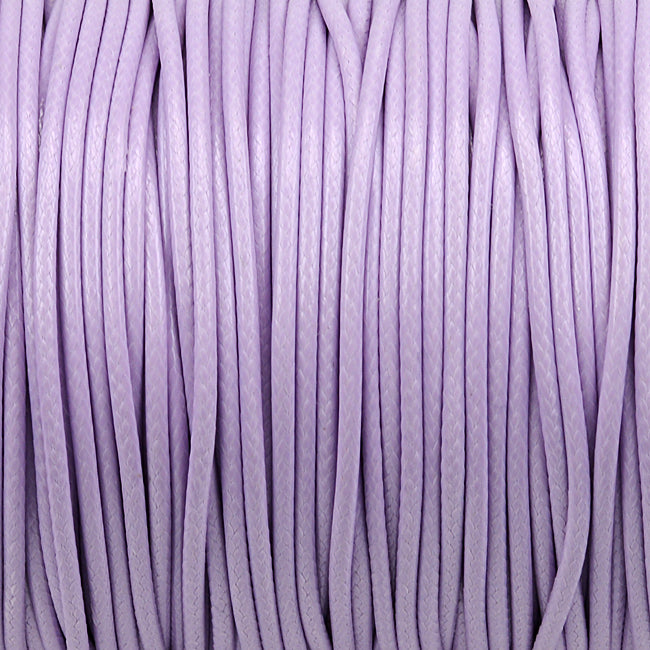 Vaxat polyestersnöre, lavendel, 1,5mm, 5m