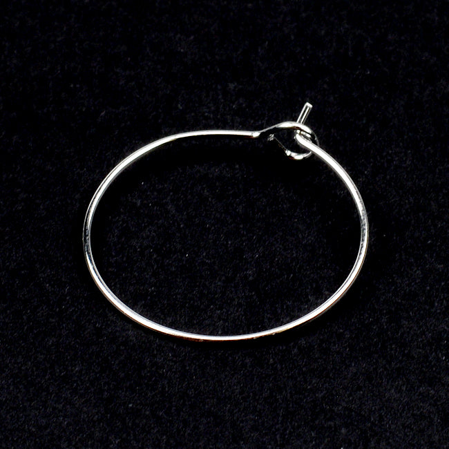 Vinglasmarkörer, silver, 25mm, 12st