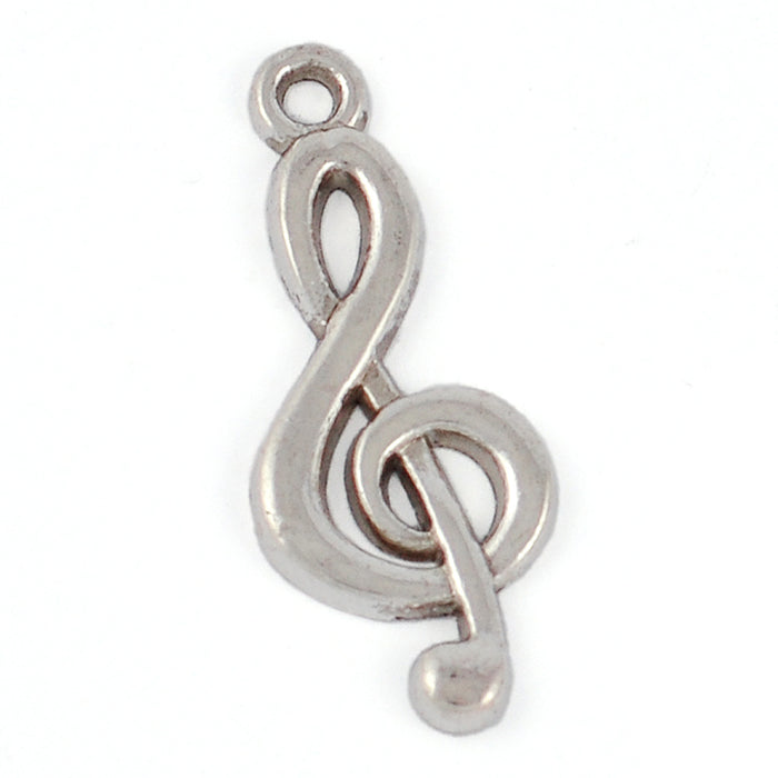 Berlock, klav, antiksilver, 10x22mm, 10st