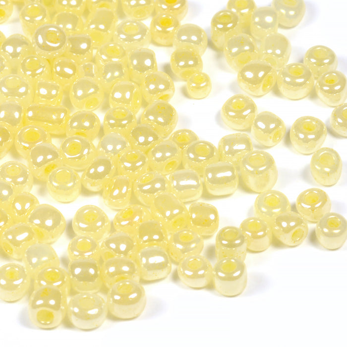 Seed Beads, 4mm, ceylon champagne, 30g
