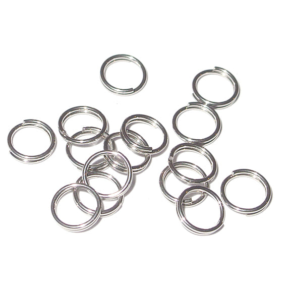 Dubbla motringar, silver, 8mm