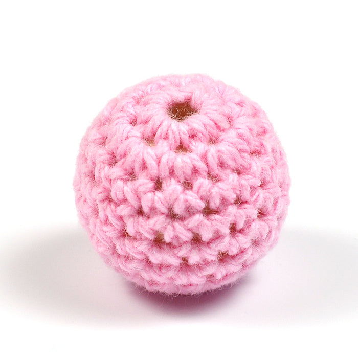 Virkad pärla, rosa, 20mm