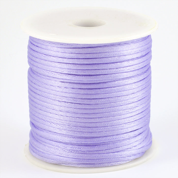 Satinsnöre, lavendel, 1,5mm