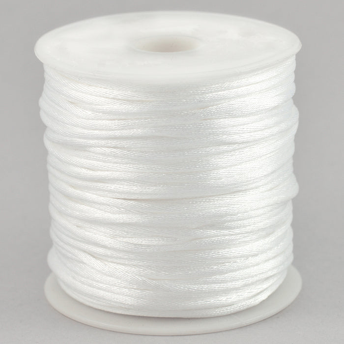 Satinsnöre, vit, 1,5mm