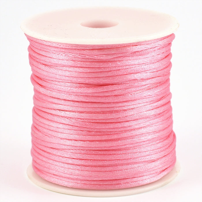 Satinsnöre, rosa, 1,5mm