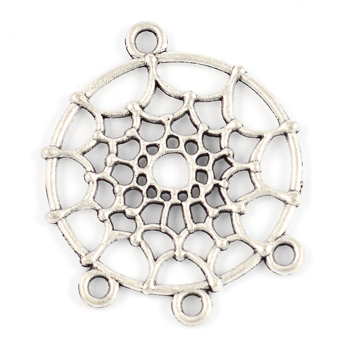 Berlock / connector drömfångare, 28mm, 4st