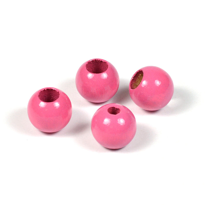 Säkerhetspärlor, 10mm, mörkrosa, 6st