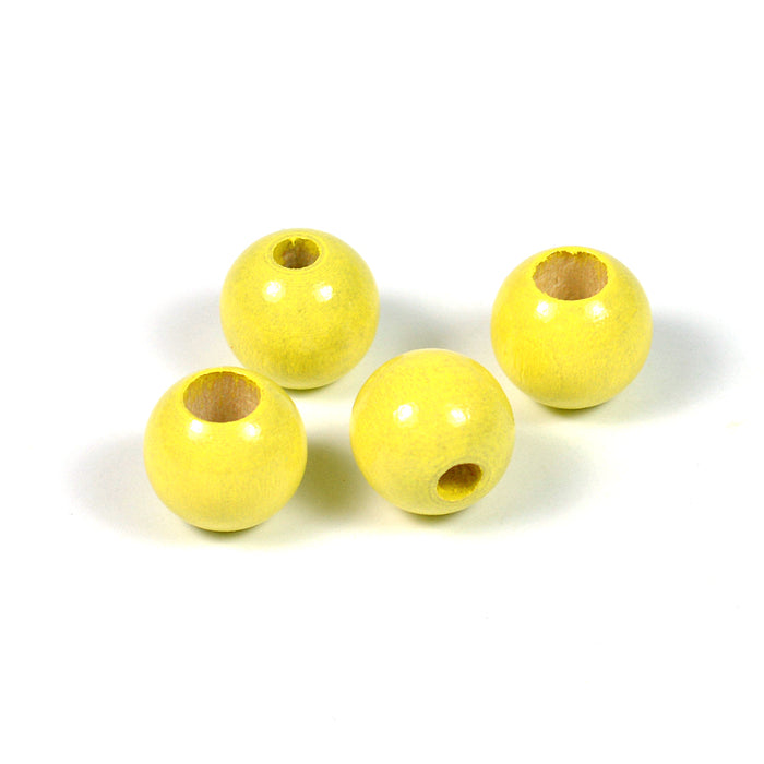 Säkerhetspärlor, 10mm, pastellgul, 6st