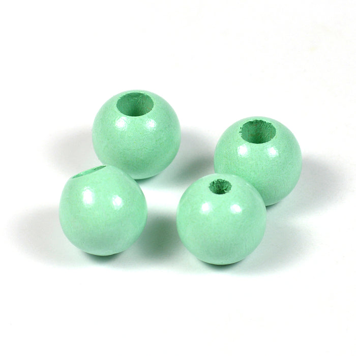 Säkerhetspärlor, 12mm, mint, 6st