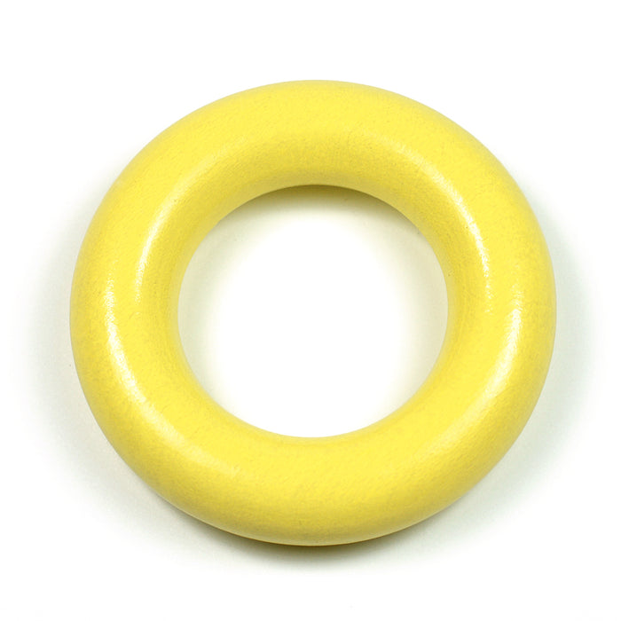 Liten träring utan hål, pastellgul