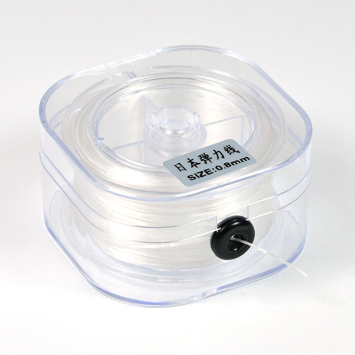 Elastisk tråd på dispenser, 0,8mm, 50m