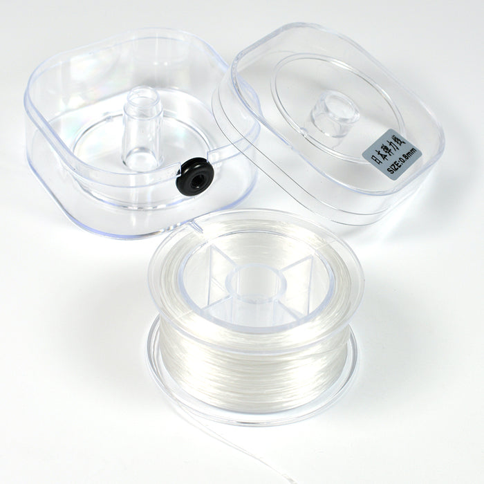 Elastisk tråd på dispenser, 0,8mm, 50m
