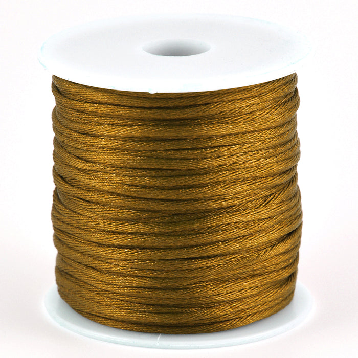 Satinsnöre, guld, 1,5mm