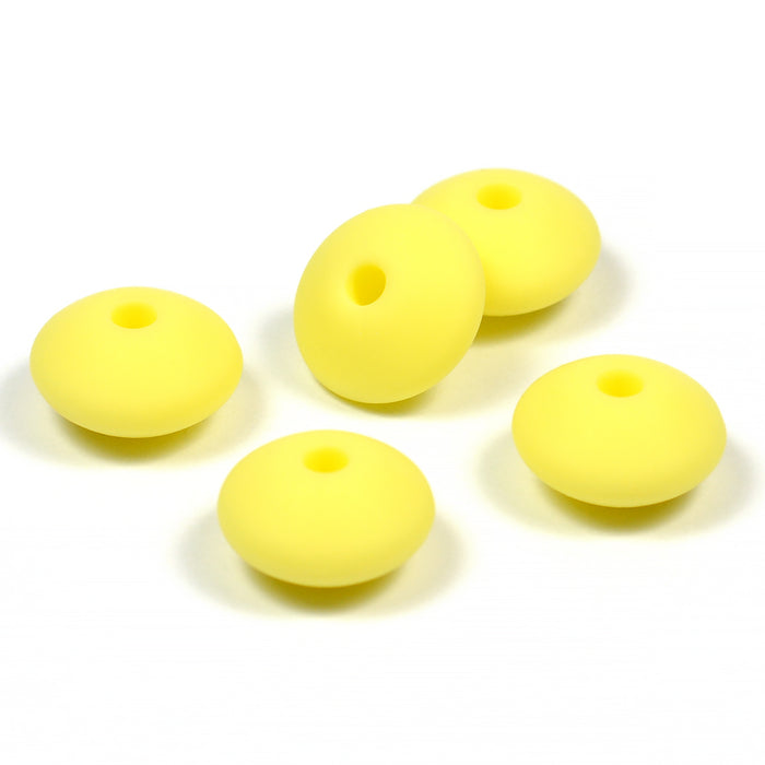 Silikonlinser, pastellgul, 5st