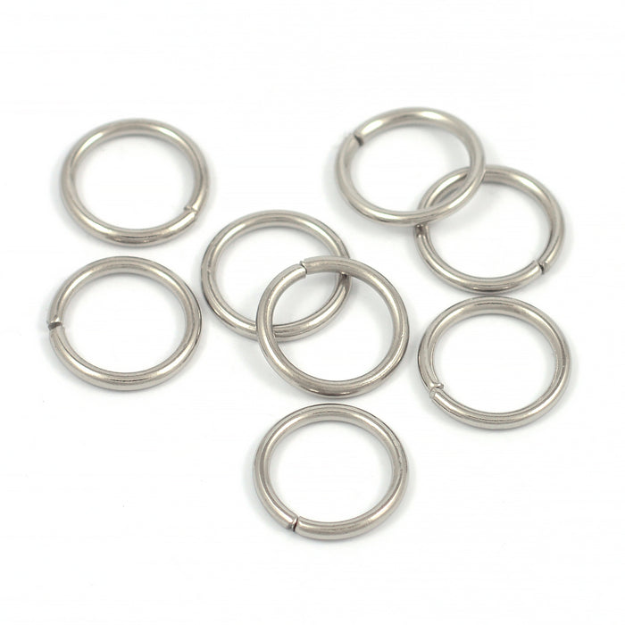Enkla motringar, antiksilver, 12mm, 50st