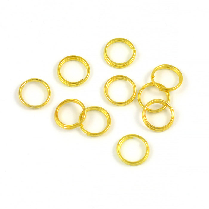 Dubbla motringar, guld, 8mm, 100st