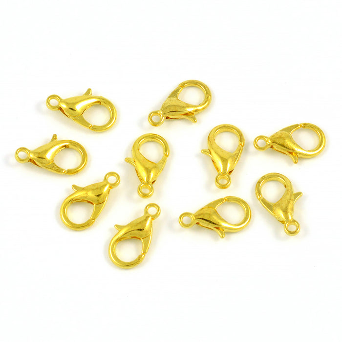Klolås, guld, 12mm
