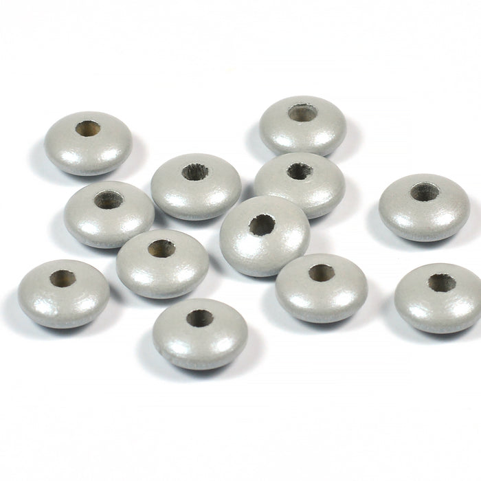 Trälinser med pärlemor-effekt, 250-pack