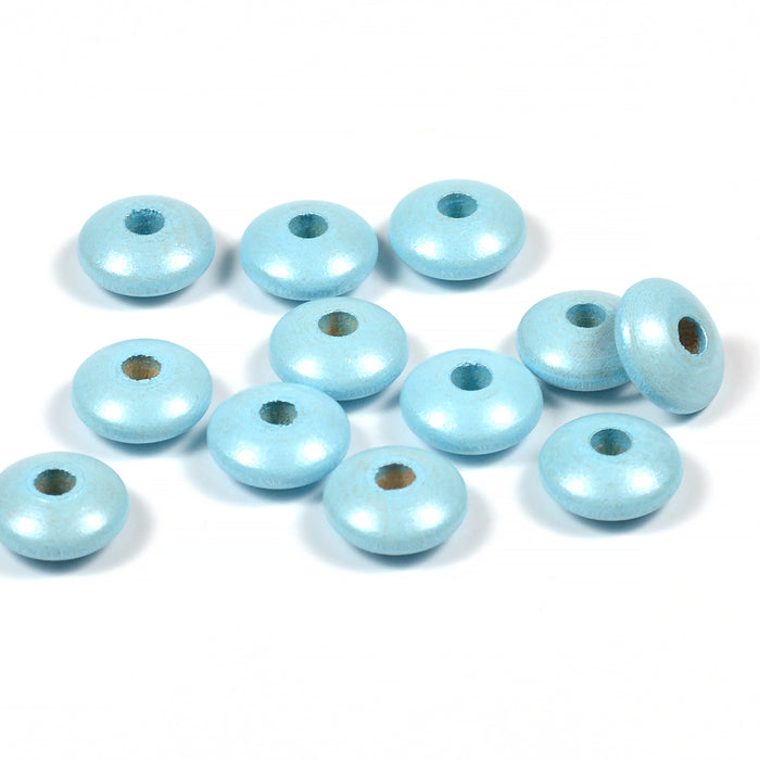 Trälinser med pärlemor-effekt, 250-pack