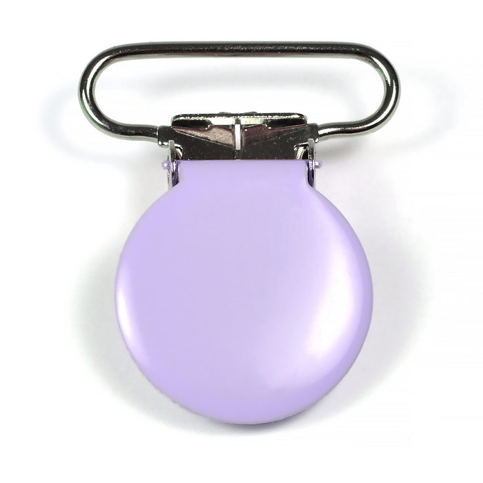 Metallclips, rund, lavendel