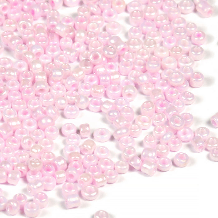 Seed Beads, 2mm, lustered ljusrosa, 30g
