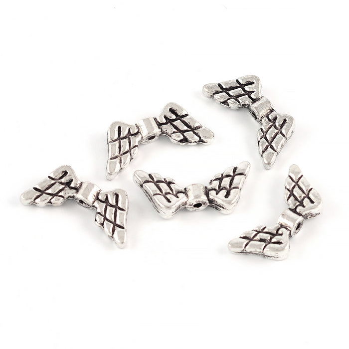 Änglavingar, antiksilver, 20x9mm, 10st