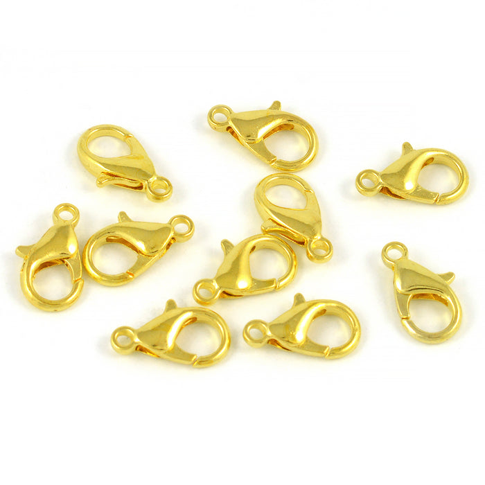 Klolås, guld, 14mm