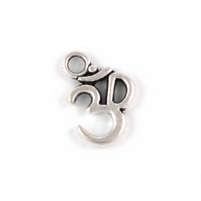 Berlock, Ohm, antiksilver, 12mm, 5st