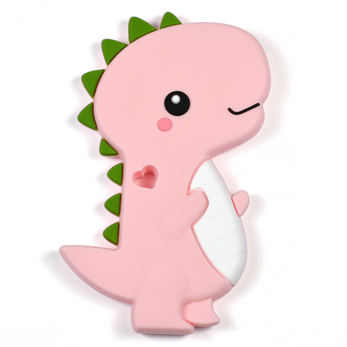 Silikon bitring, dino med hjärta