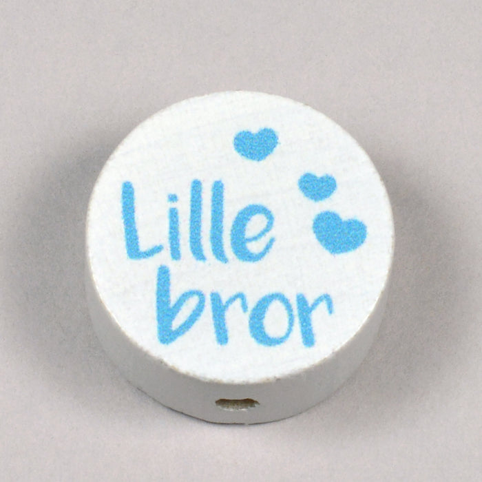 Motivpärla i trä, "Lillebror"