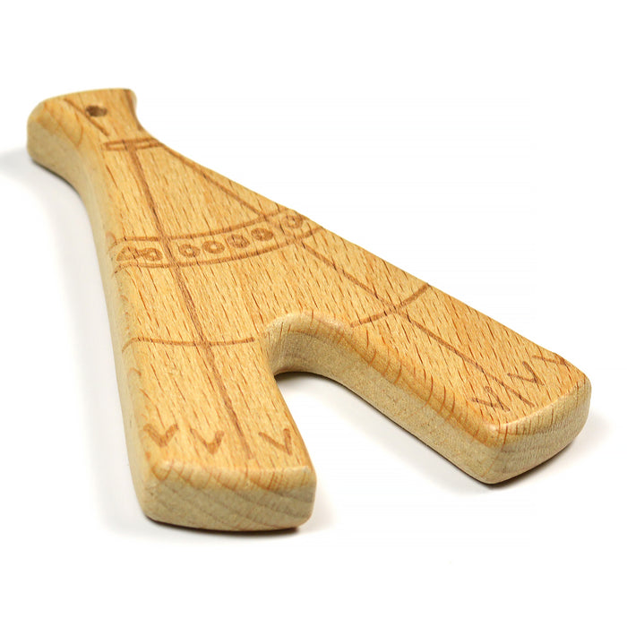 Naturlig träfigur, berlock "tipi"
