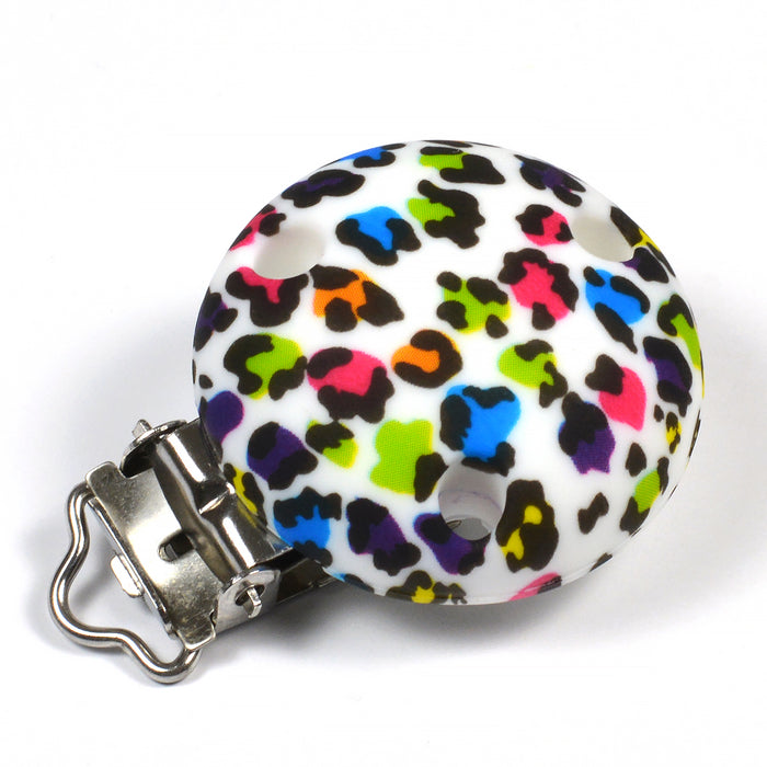 Silikonclips, leopard färg